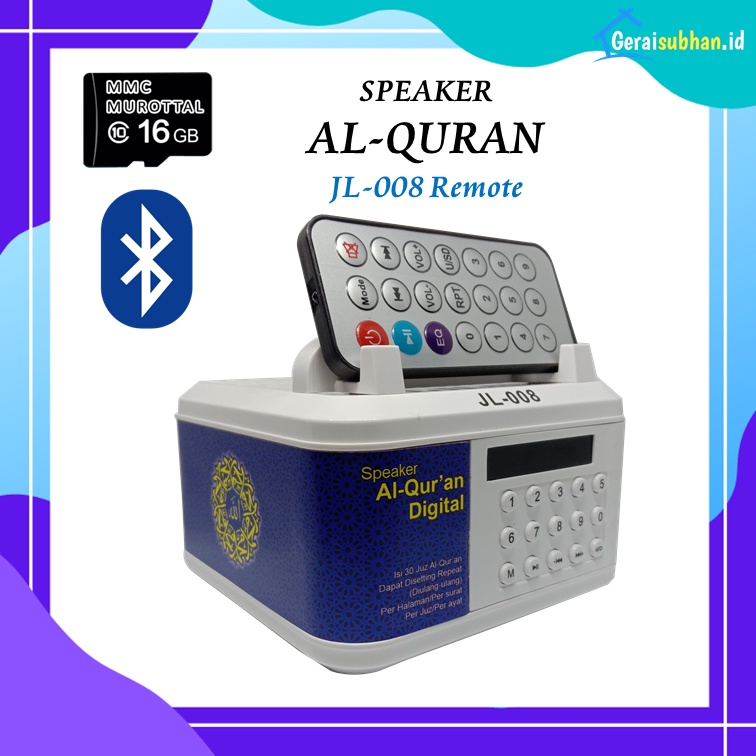 Speaker Murrotal Al Quran Terlengkap JL 008 REMOTE