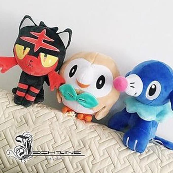 Boneka Litten Popplio Rowlet Pokemon Generasi 7 Pokecen