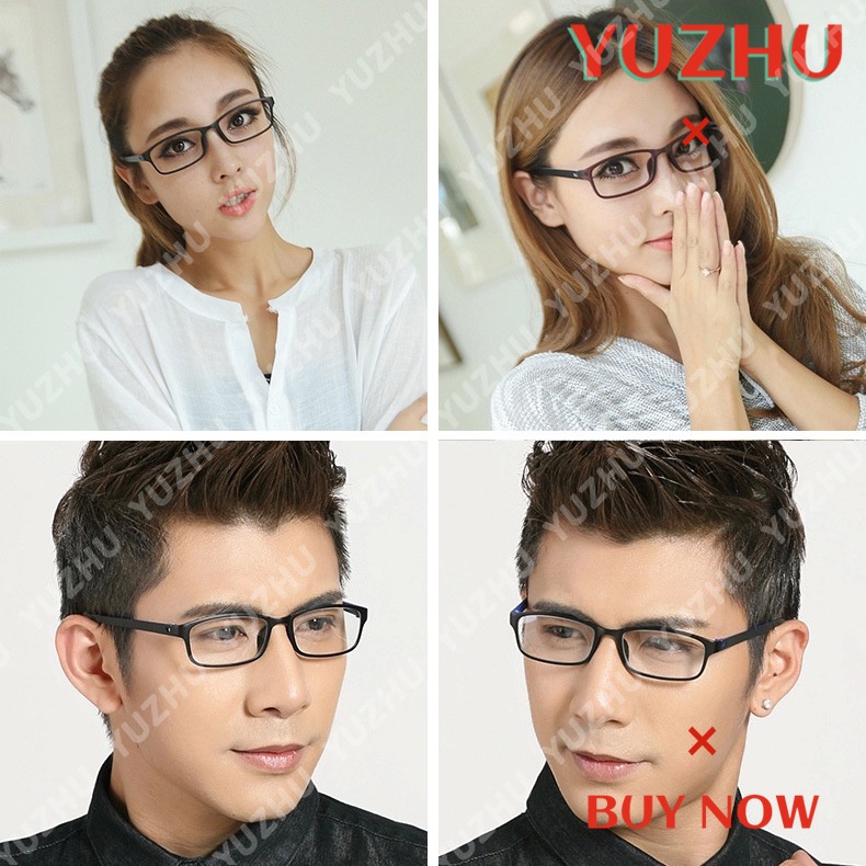 (YUZHU) Bayar di Tempat 100% Anti-Biru Komputer Kacamata Wanita/Pria Protect Eyes Proteksi radiasi Eyeglass