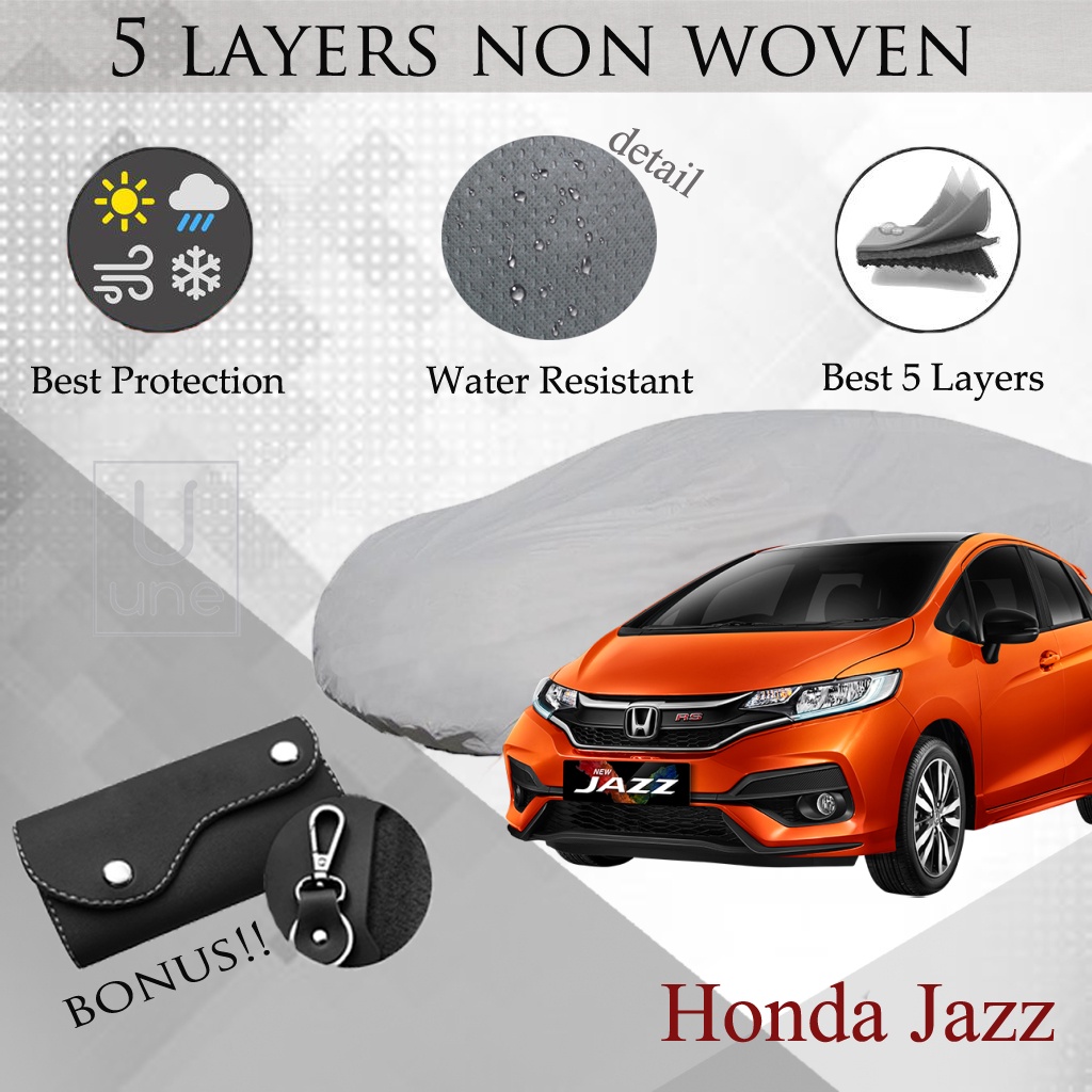 Cover Sarung Mobil JAZZ 5 Layer Protection