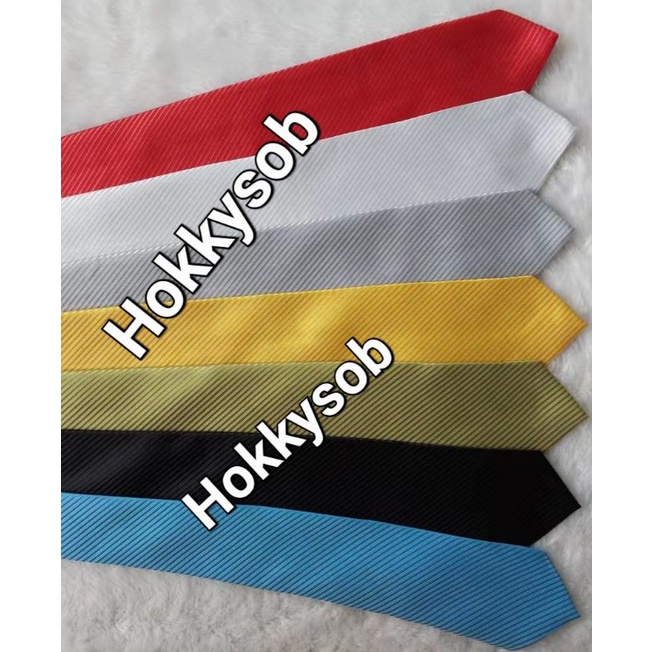 Dasi Salur 3inch 8cm abu tua navy gold tua muda coklat tua coklat muda hijau tua coklat bata wisuda wedding seragam kantor