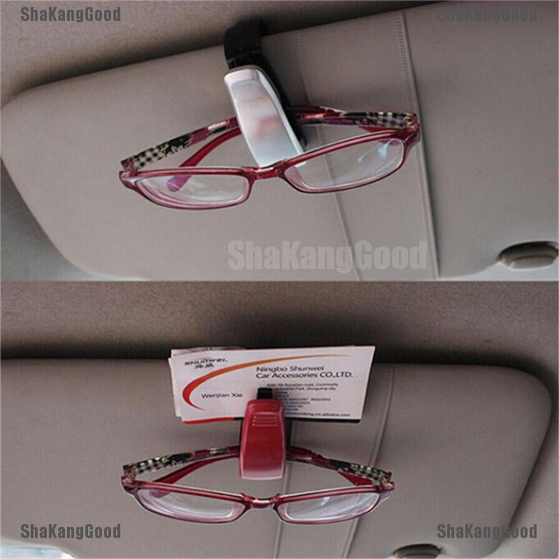 Fad ShaKang 1pc Holder Kacamata Hitamkartupen Untuk Sun Visor Mobil