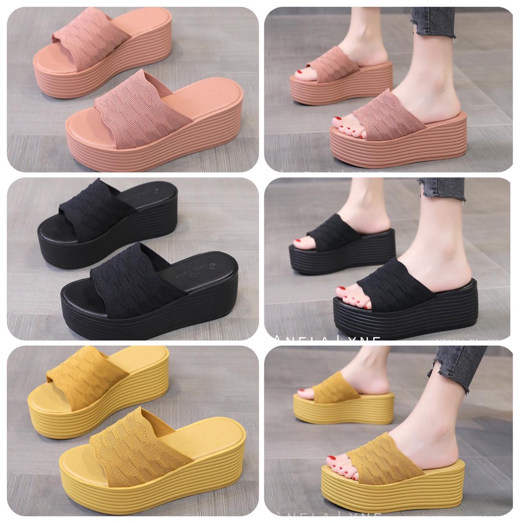 ANELA LYNE SANDAL WEDGES SLOP DUSHA ANE1016 ORIGINAL