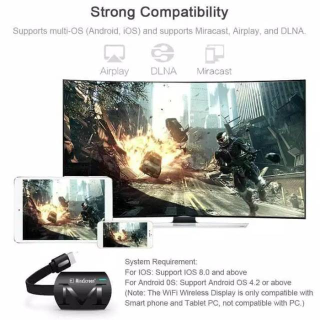 MiraScreen penyambung HP ke TV tanpa kabel
