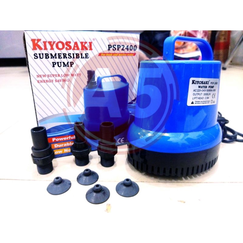 PROMO POMPA KOLAM HIDROPONIK SUBMERSIBLE PUMP KIYOSAKI PSP 2400