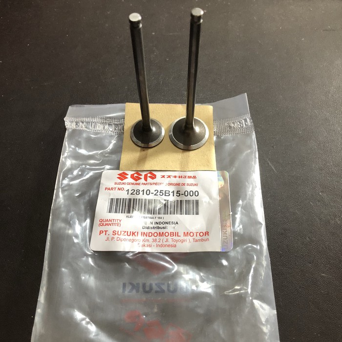 ORI : Klep Set Payung Klep Suzuki Satria FU 150 1 Set Sepasang In + Ex Atas Bawah