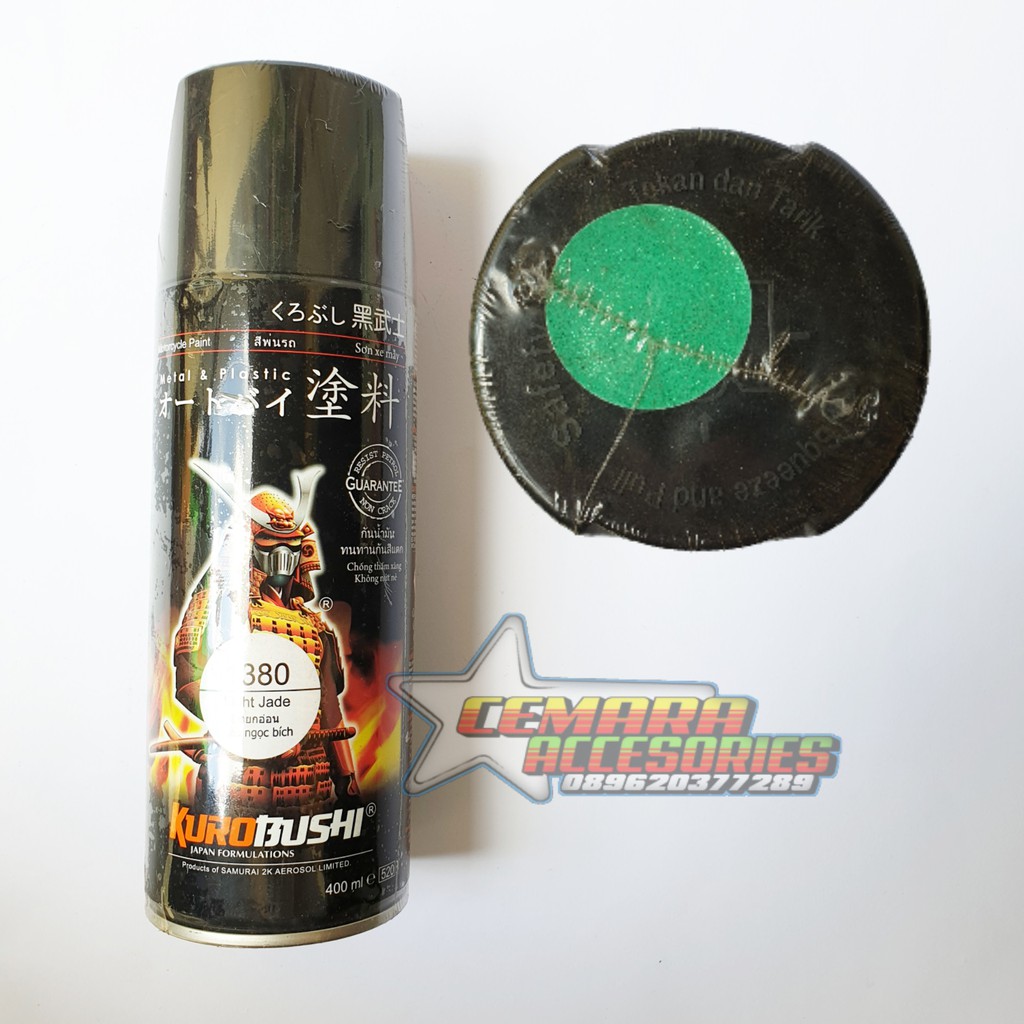 

Pilox Samurai Paint Light Jade 1380 (Hijau Metalik) 400 ml - Cat Semprot