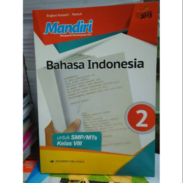 Erlangga Bahasa Indonesia Kelas Viii Smp Kurikulum Shopee Indonesia