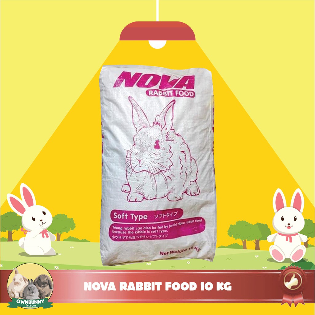 NOVA PELET PAKAN MAKANAN KELINCI 10KG RABBIT FOOD