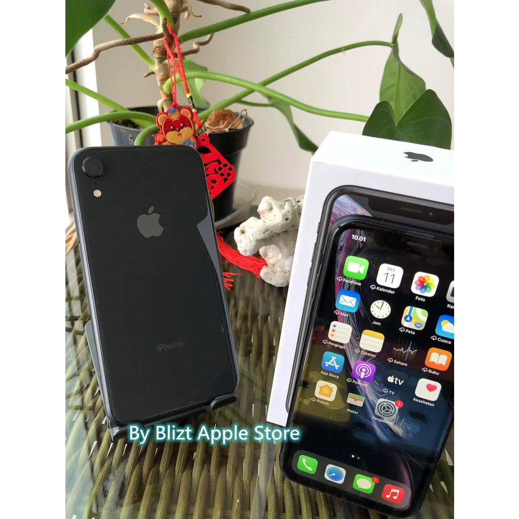 iPhone XR 64GB All Sim Silent Fullset Original Second Mulus100% 3utools All Green (Garansi 1 Tahun)