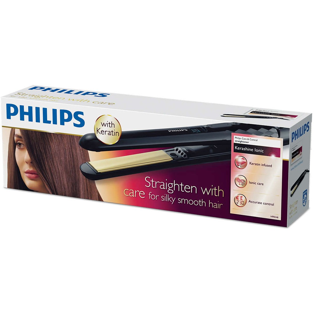 (BISA COD) PHILIPS KERASHINE HP8348 BHS376 BHS 376 STRAIGHTENER CATOKAN PHILIPS PELURUS RAMBUT 8348