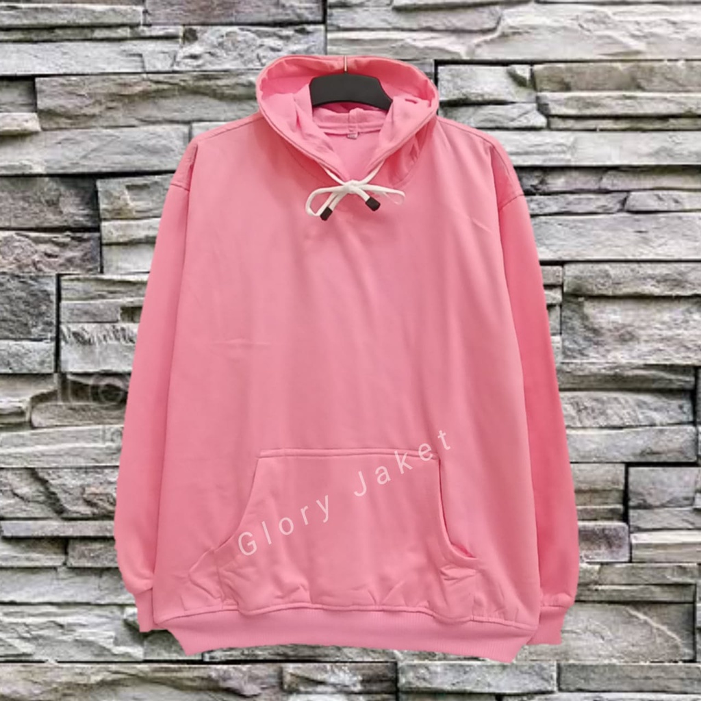 Sweater Hoodie Polos Big Size Pria Wanita Cewek Cowok XXXL XXXXL