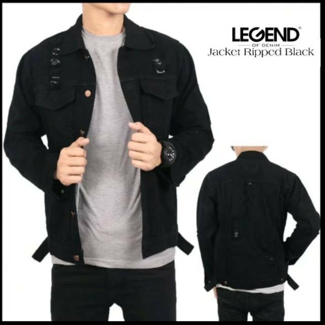 AMR Jaket Jeans Sobek Legend Of Denim LOD