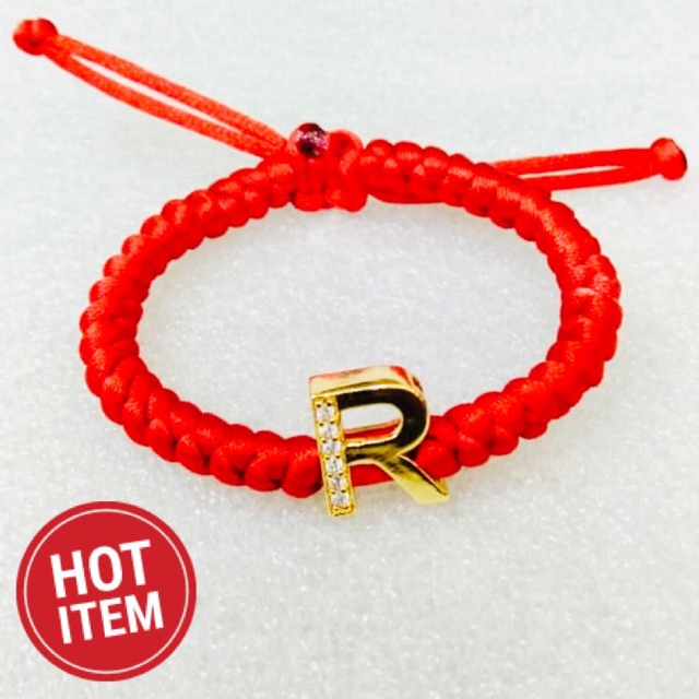 Gelang tangan wanita / gelang alphabet / gelang huruf / gelang inisial / huruf