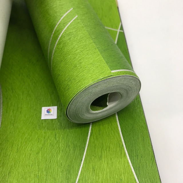 Wallpaper Vinyl Premium Tebal Timbul Non Sticker Motif Abstrak Hijau 53cmx10m Shopee Indonesia