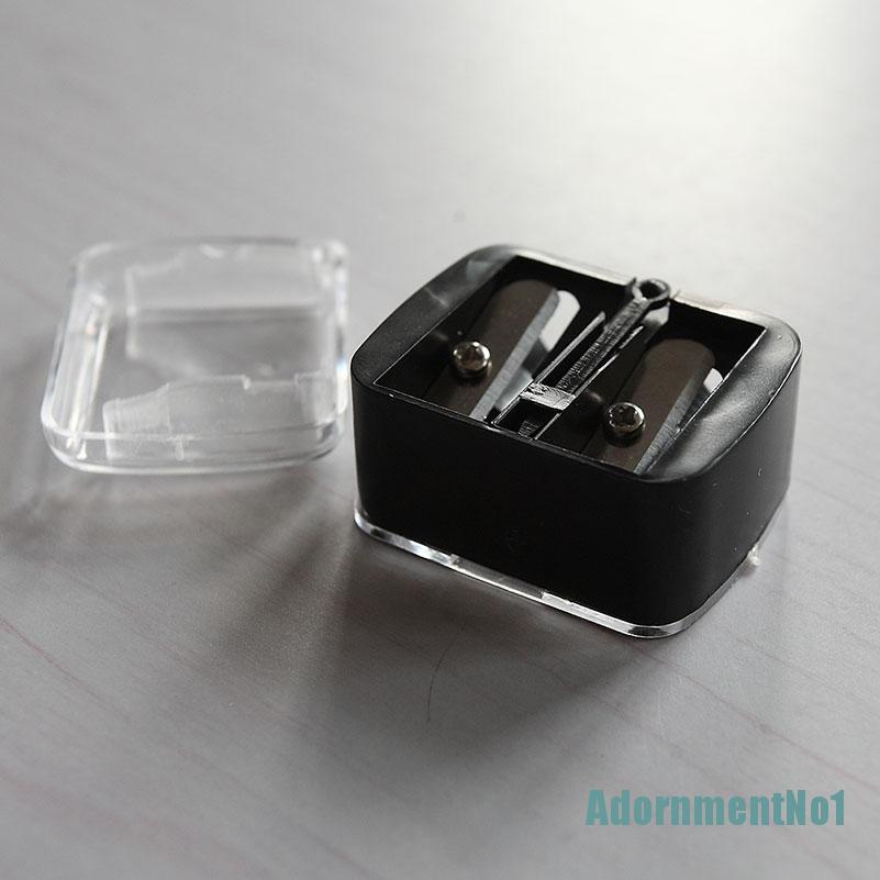 [AdornmentNo1]Precision Cosmetic Pencil Sharpener for Eyebrow Lip Liner Eyeliner 2 Holes