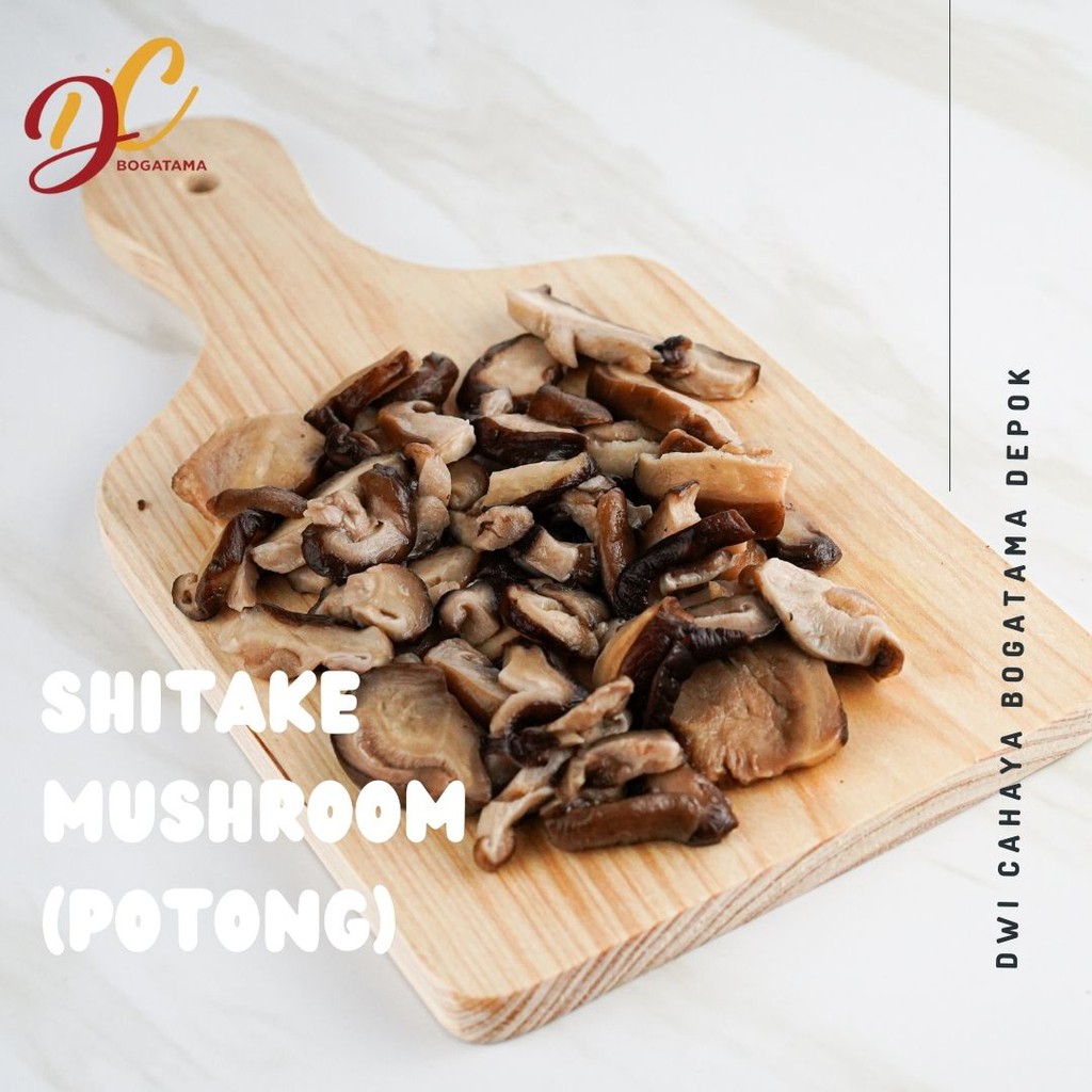 

Shiitake Jamur mushroom sudah di potong 100 gram