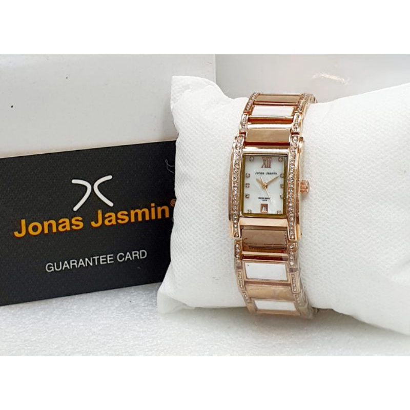 Jam Tangan Jonas Jasmine Wanita Terbaru Rantai Combi Mika Mewah