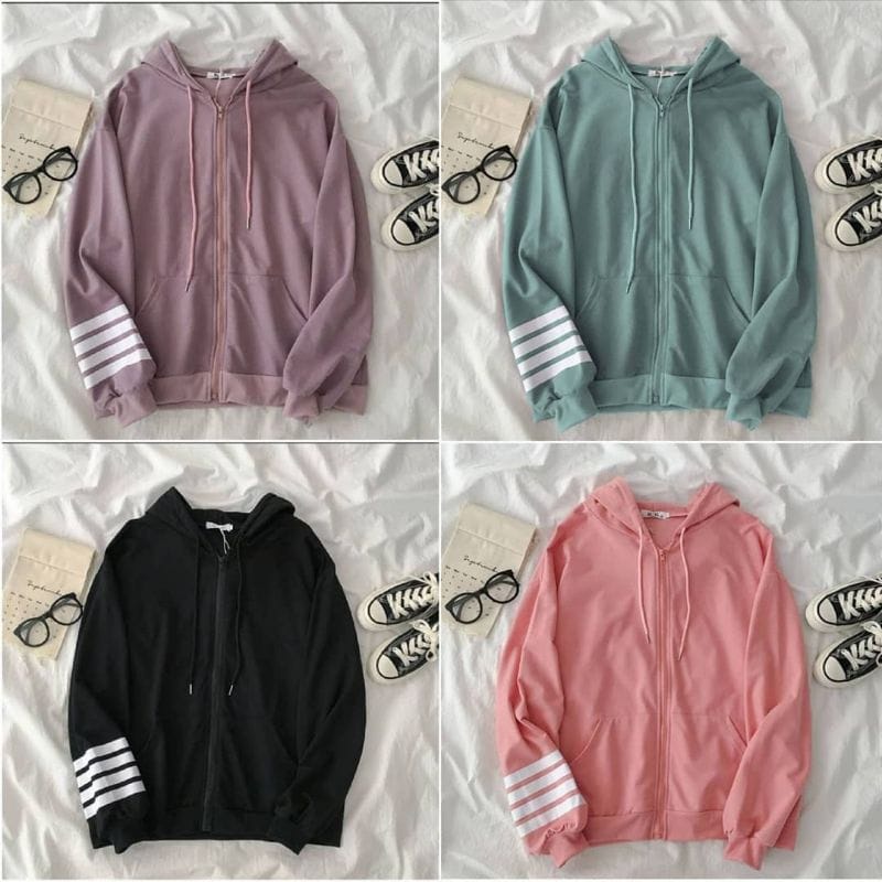 ZOPY ZIPPER HODIE JAKET- PAKAIAN KOREAN STYLE