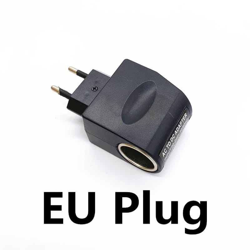 Charger Switch EU Plug 12V 500mA 6W Uni Eropa US Plug Mobil Pemantik Charger Adaptor Daya AC 220V Hitam Converter High kualitas Aksesoris Mobil