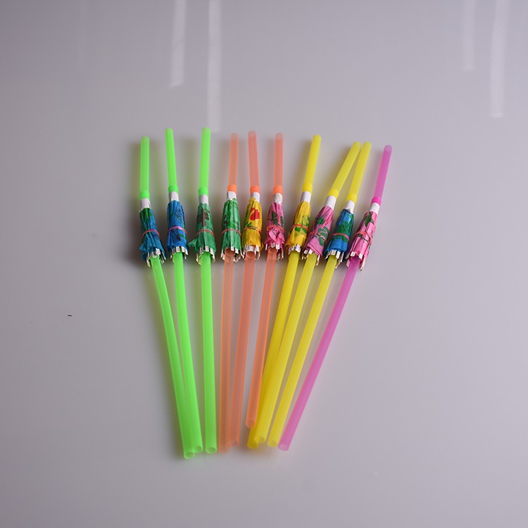 tropicalumbrella straw/ pipet warna/ sedotan hias payung sedotan minum