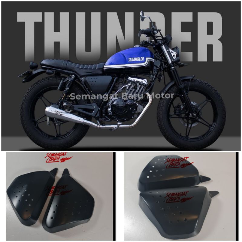 COVER SAMPING JAPSTYLE KHUSUS THUNDER 125 CUSTOM TANPA MERUBAH RANGKA ASLINYA