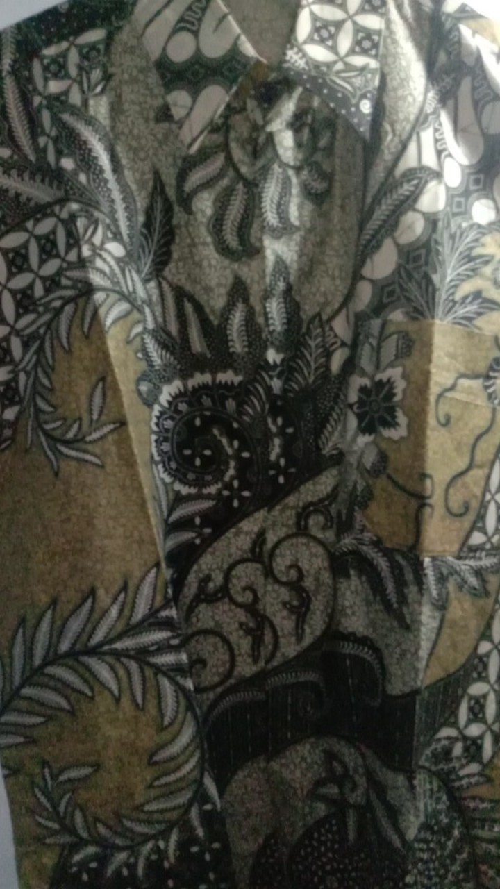 Bswart Batik Hrb026 Kenongo Hem Pendek Padi Pekalongan M L Xl Batik Pria Murah Modern Grosir Batik