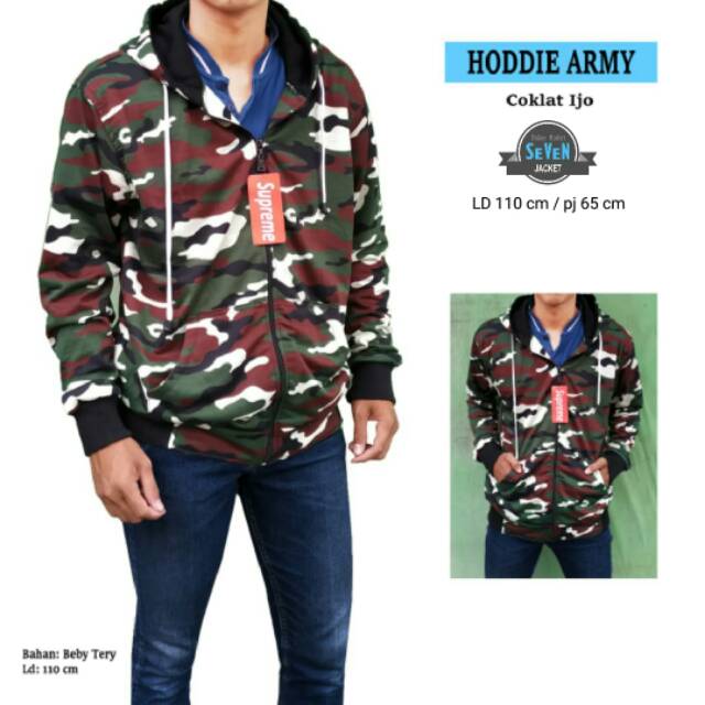 JAKET HODIE ARMY/JAKET ARMY