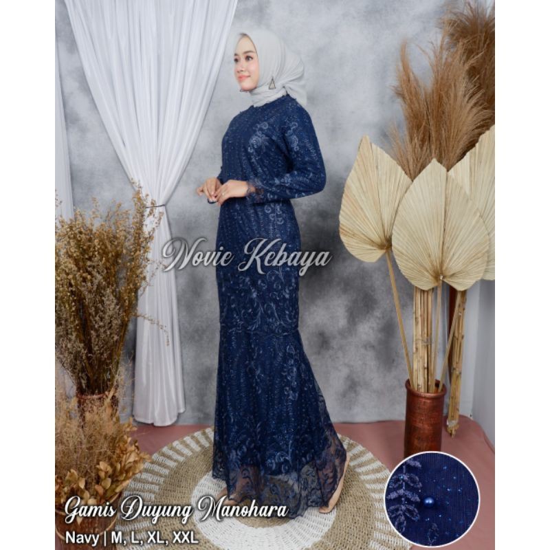 (Realpict) Gamis Duyung Manohara / Kebaya Modren / Kebaya Gamis Duyung / Gamis Duyung Pesta