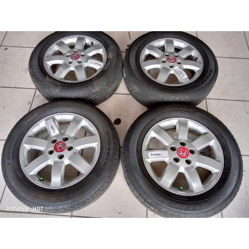 velg mobil second oem ORI Honda CRV ring 17 pcd 5x114 ban 225 65 R17 bisa untuk Innova new carry lux