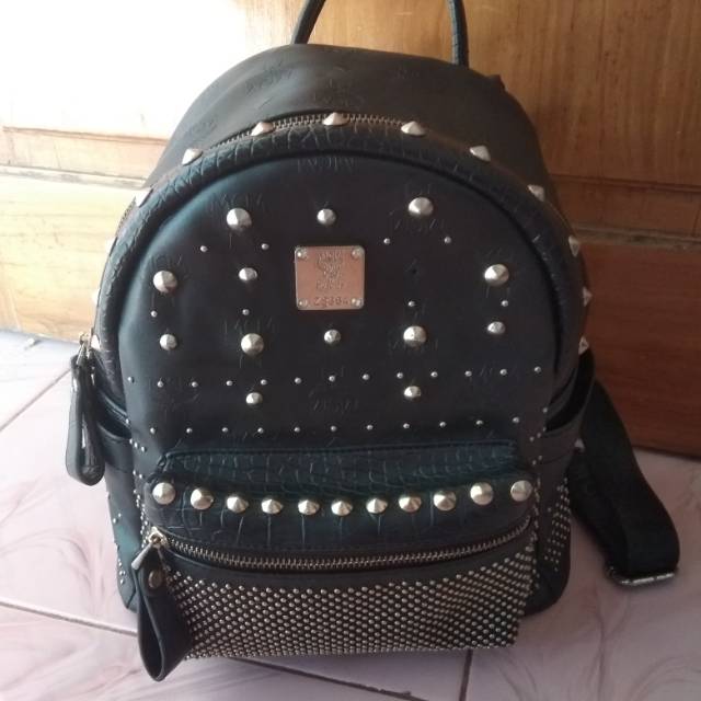 Preloved mcm size medium/ ransel mcm bekas