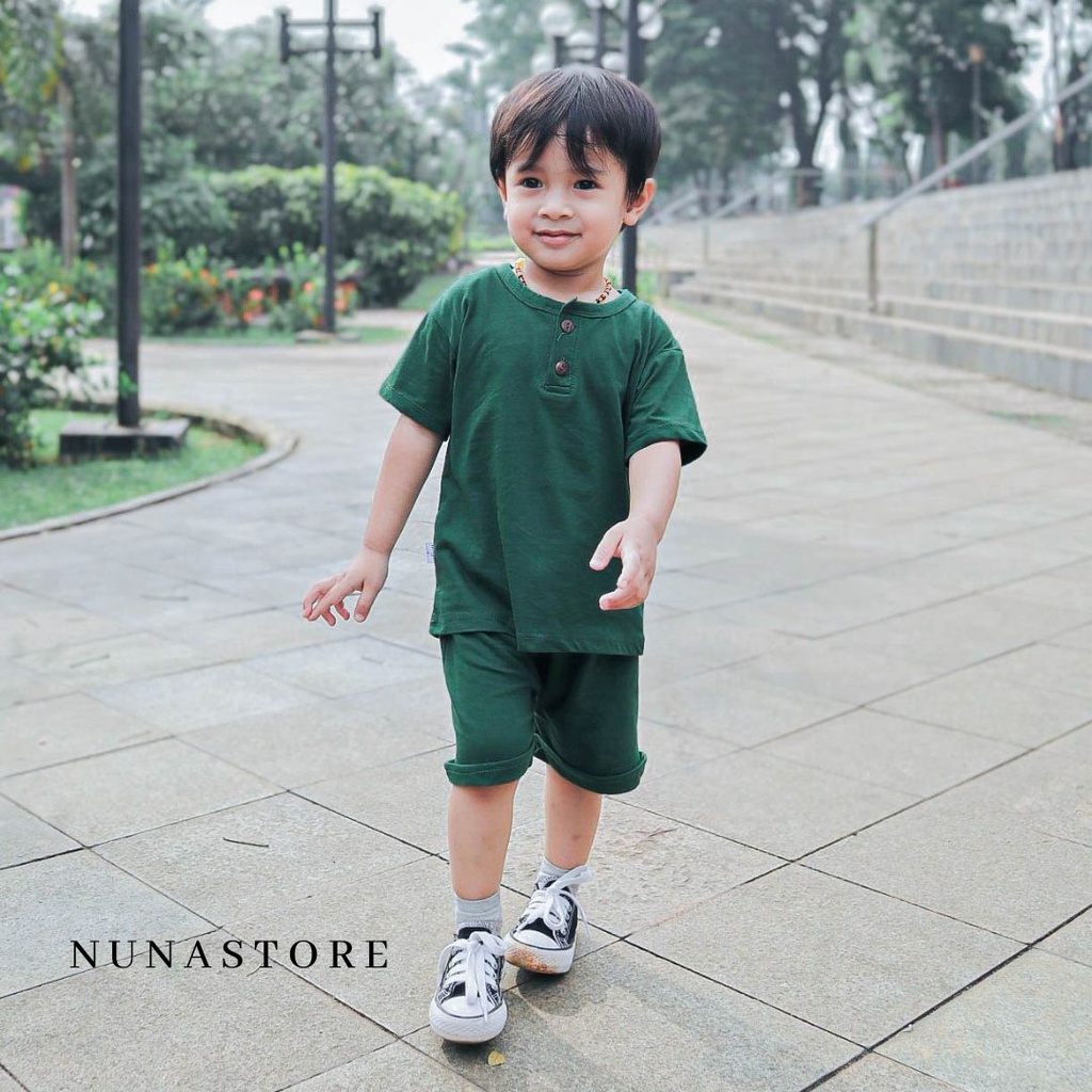 Nuna Store Setelan Kiano / Setelan Bayi dan Anak Laki laki Perempuan Colourful Playset Joger Anak Unisex usia 0 - 3 Tahun