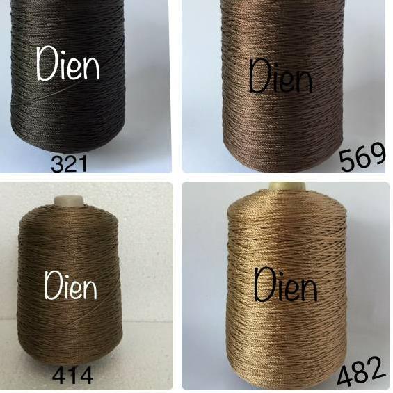 € PREMIUM Benang Rajut Nilon ( Nylon ) Prolene / Monolon d27 varian warna coklat ☂
