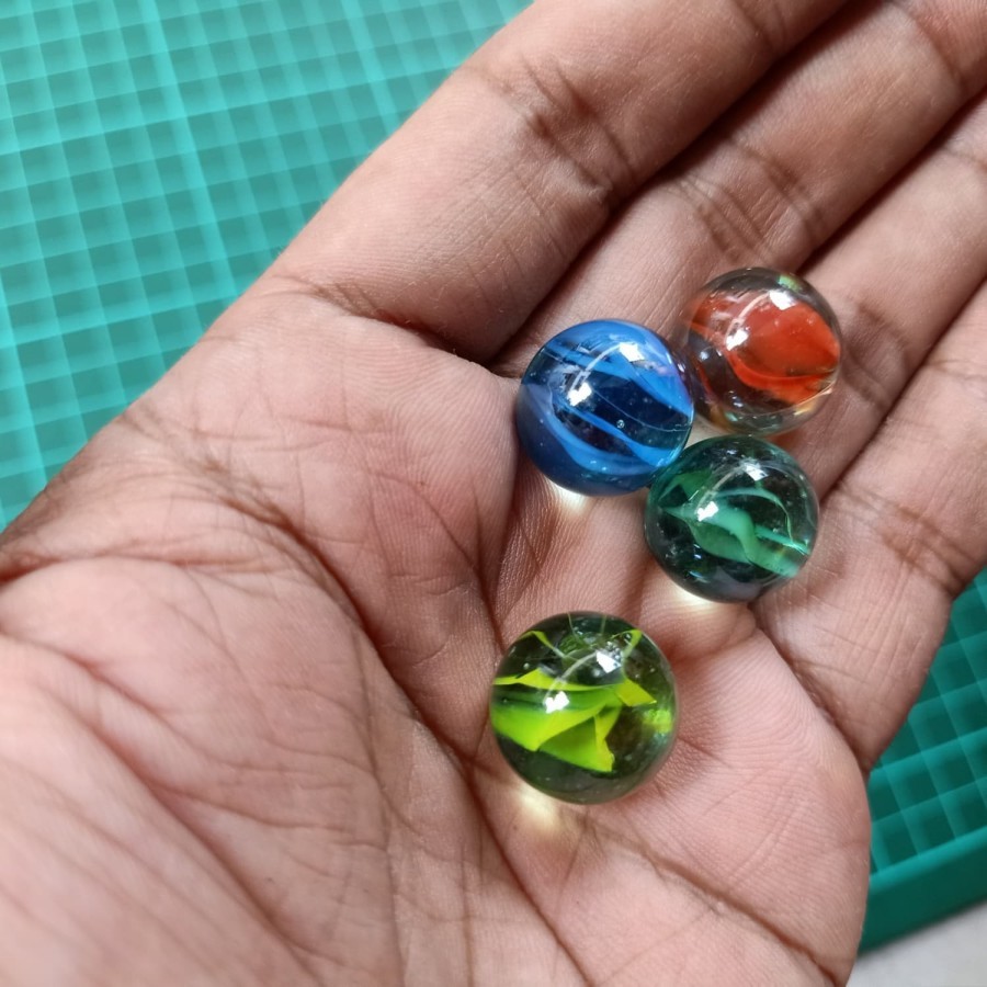 Kelereng Gundu Fidget Toy Pop It Pop Its Mainan Anak Marbles-Mata Kucing 14mm