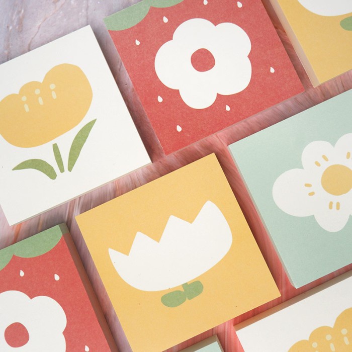 

Diskon Memopad Square Seri Flower For You Hot Sale