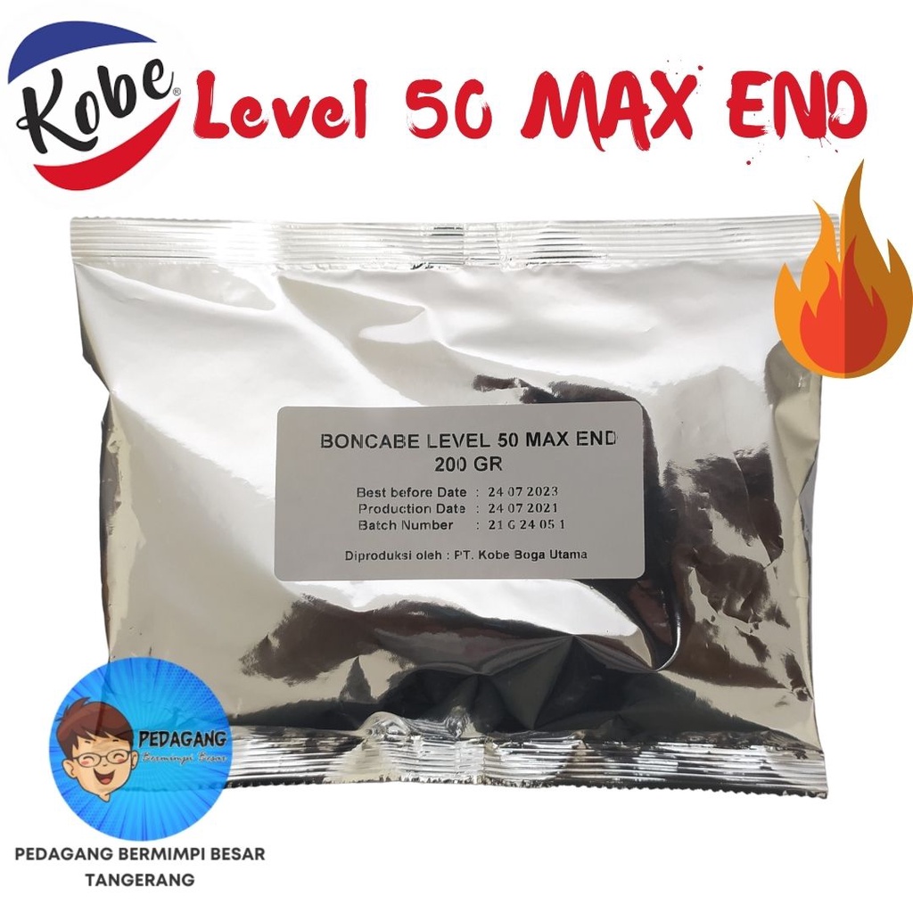 

BONCABE LEVEL 50 MAX END Kemasan 200gram / KOBE BON CABE LV 50 200 gr