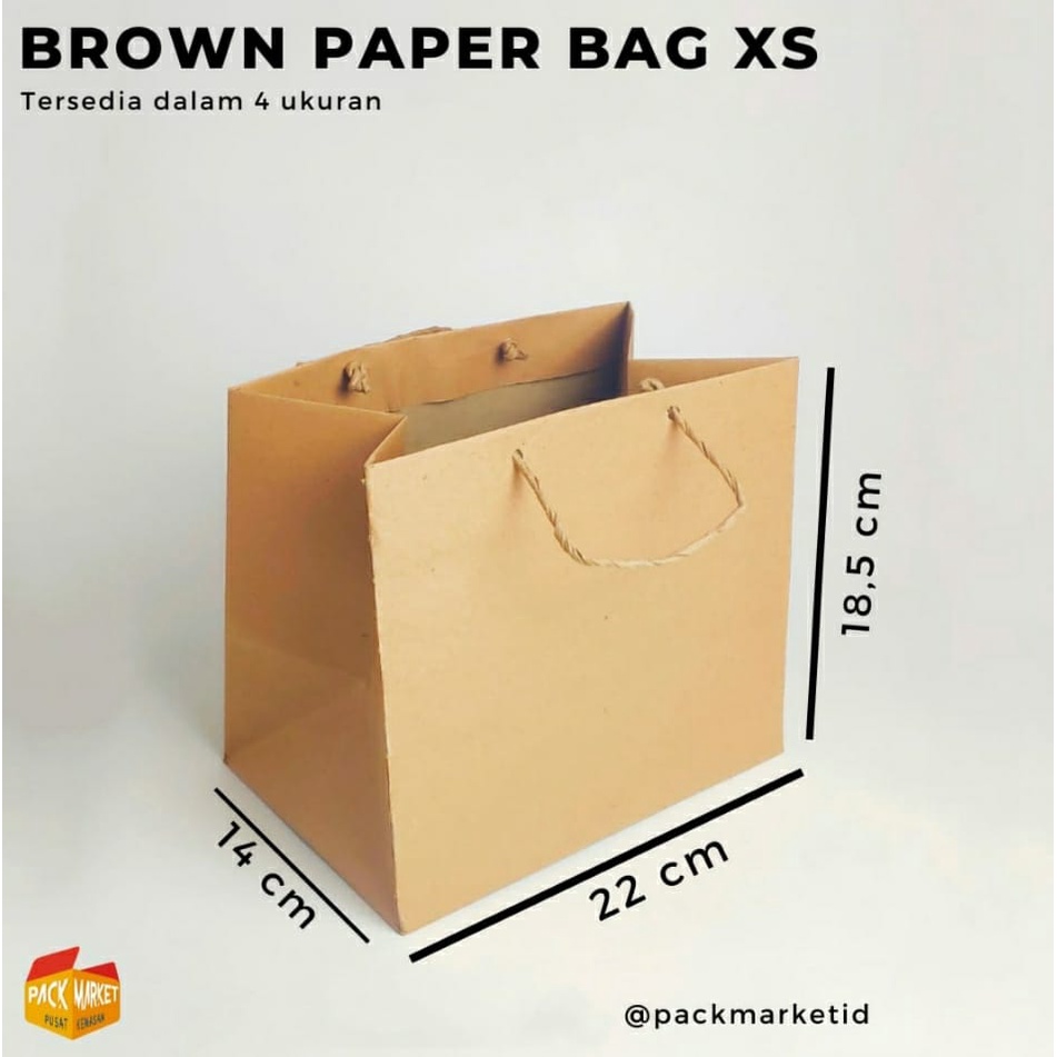 

Brown Paper Bag XTRA SMALL (MIN ORDER 2pc)