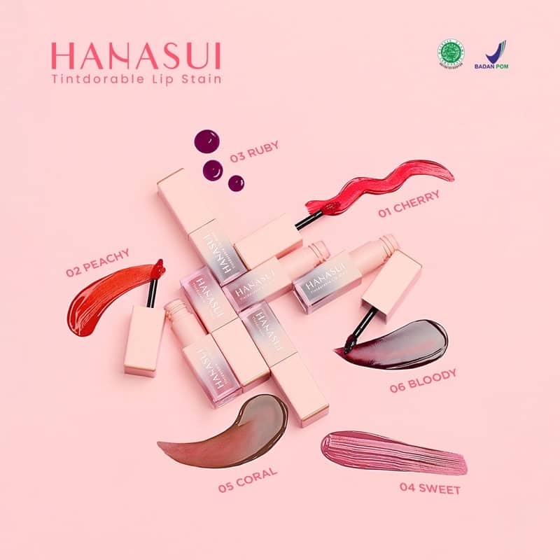 Hanasui Tintdorable Lip Stain Original BPOM - Lip Tint / Liptint / Liptin