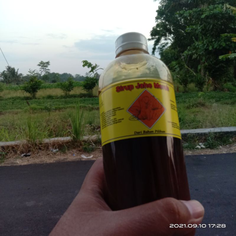 

Sirup ekstrak jahe merah gula aren alami menyehatkan kemasan 500 ml