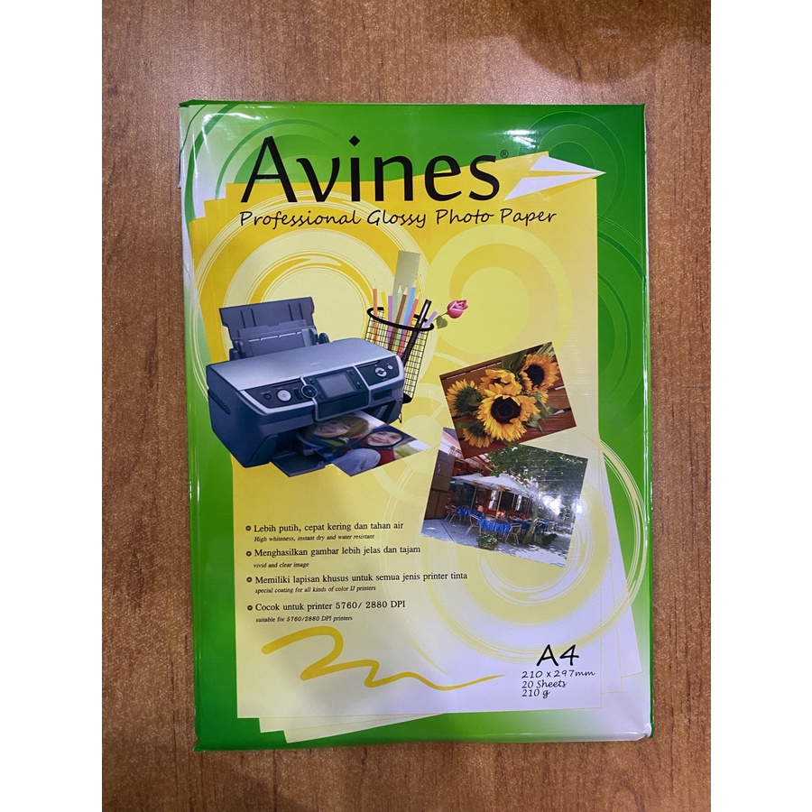 Kertas Foto Glossy Avines 210Gr