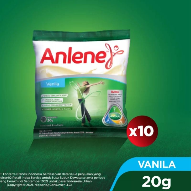 [PROMO] ANLENE SACHET VANILLA 20gr x 10 pcs