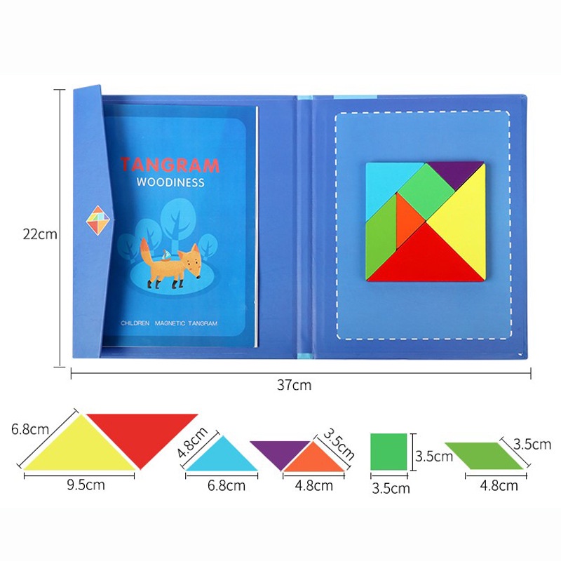 Mainan Edukasi Anak Magnetik Tangram Jigsaw Puzzle Pengajaran Pendidikan Anak Usia Dini Pengembangan Mainan Intelektual