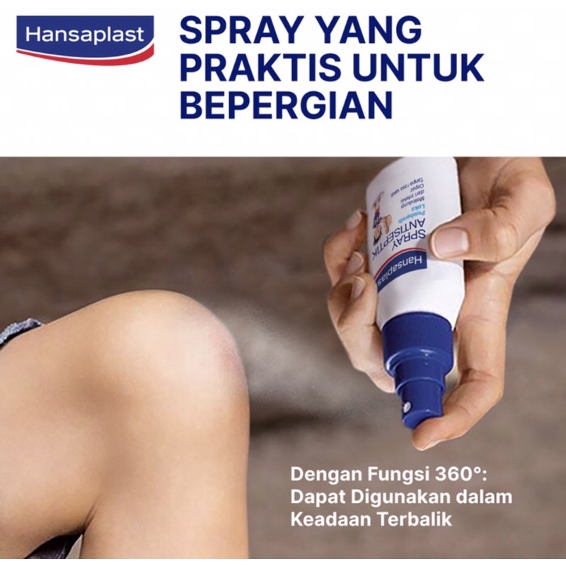 Hansaplast spray antiseptik 40 ml ( antiseptik spray untuk luka )