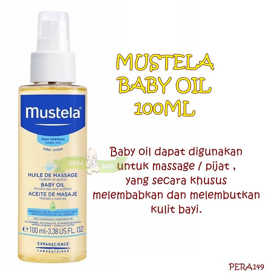 PERA149 MUSTELA BABY OIL 100ML MINYAK BAYI exp bln 4 2023