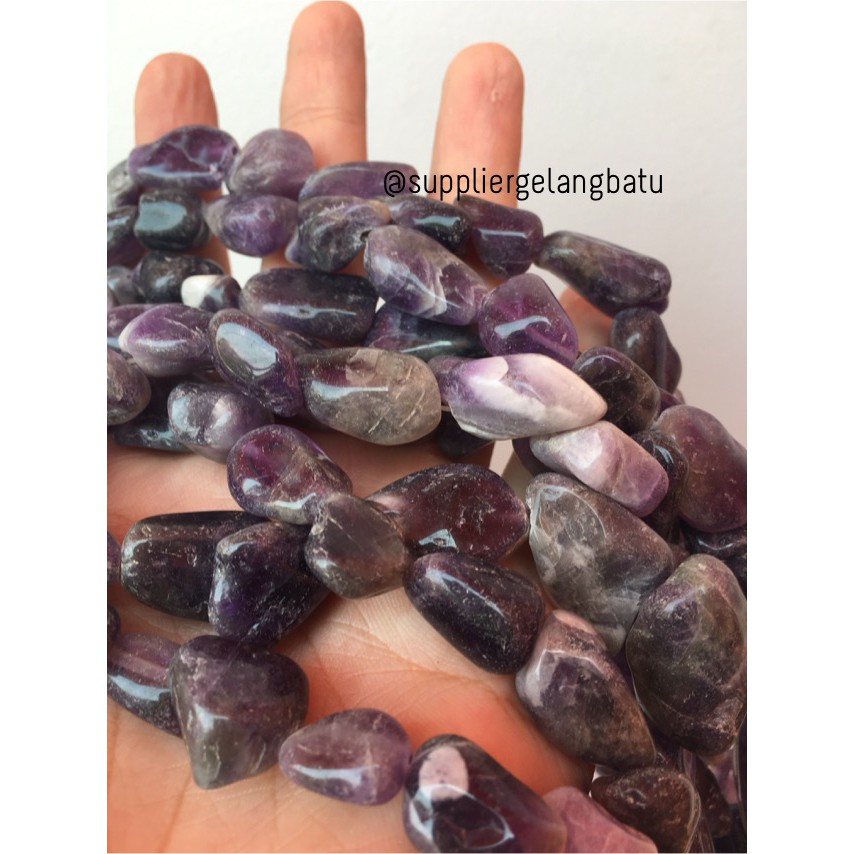 bongkah rough Batu amethyst kecubung ungu amethys kalimantan akik 30mm akesoris craft fashion trendy