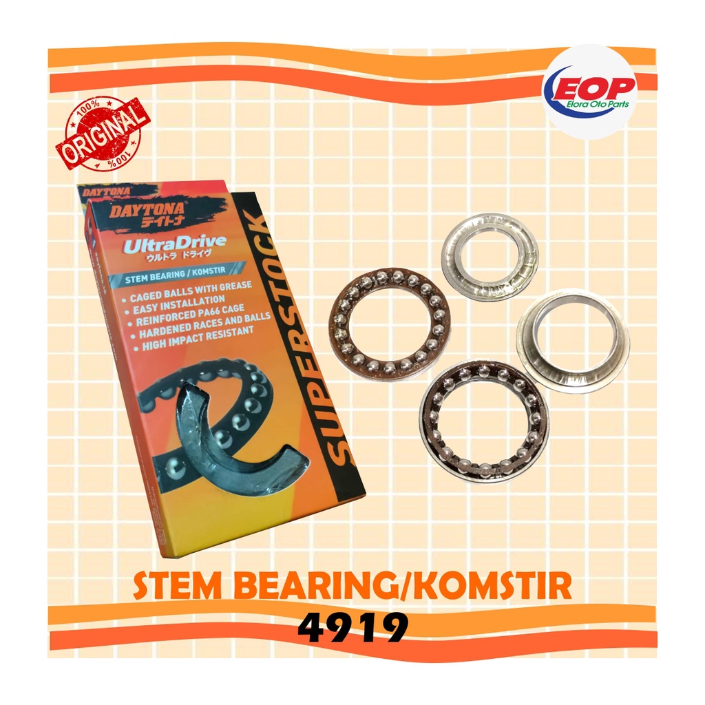 Komstir Stem Bearing Daytona SUPRA REVO BLADE SCOOPY VARIO BEAT 4919