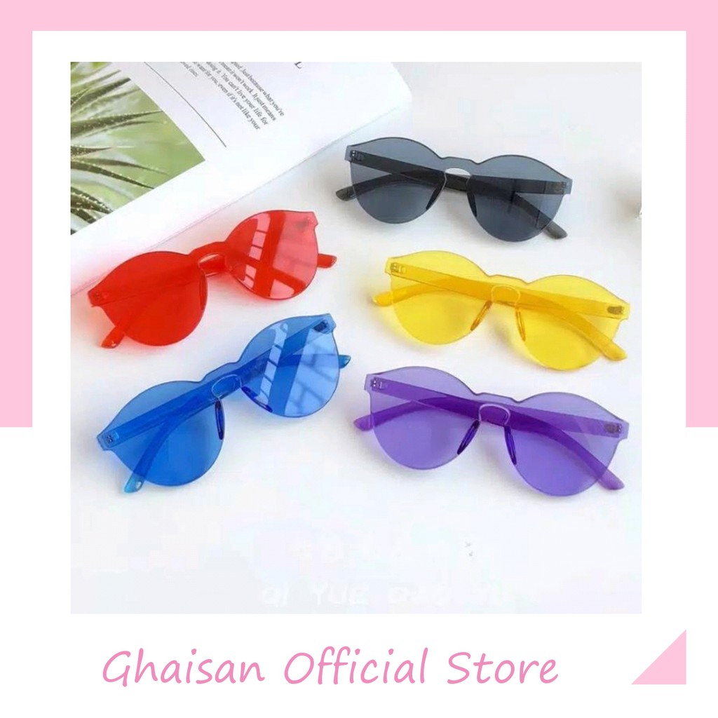 GOS - Kacamata Fashion /Kacamata TransparanPria Wanita Port Frameless Sungless