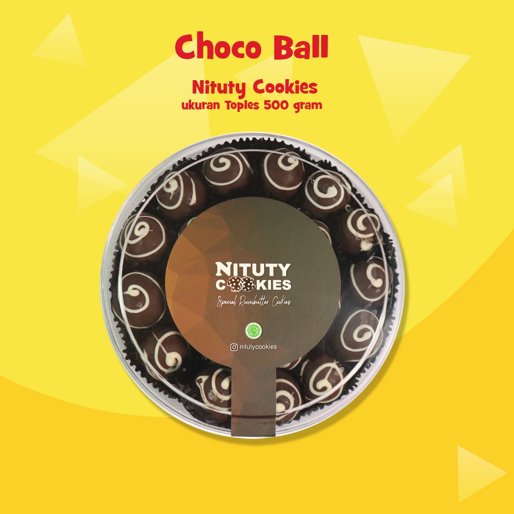 

Kue Kering Coklat Choco Ball 500 gr by Nituty Cookies