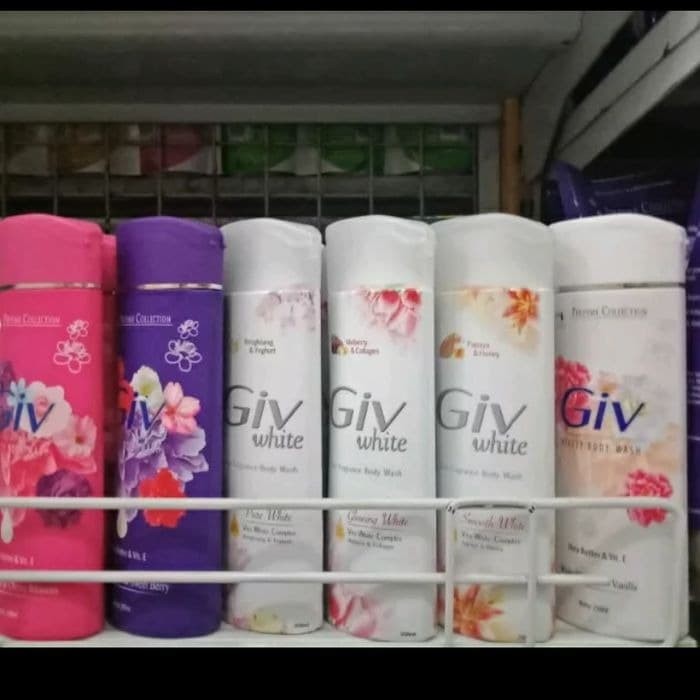 GIV WHITE beauty Body Wash ORIGINAL Kemasan Botol Giv 250ml 5 varian botol