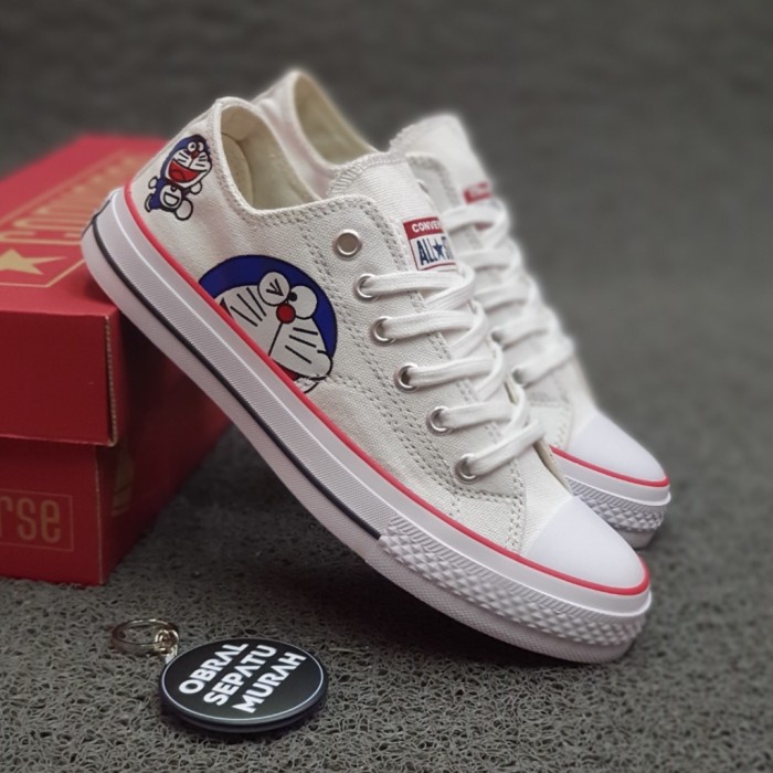 SEPATU CONVERSE 70S LOW X DORAEMON KARAKTER WHITE FRANCE - doraemon, 36